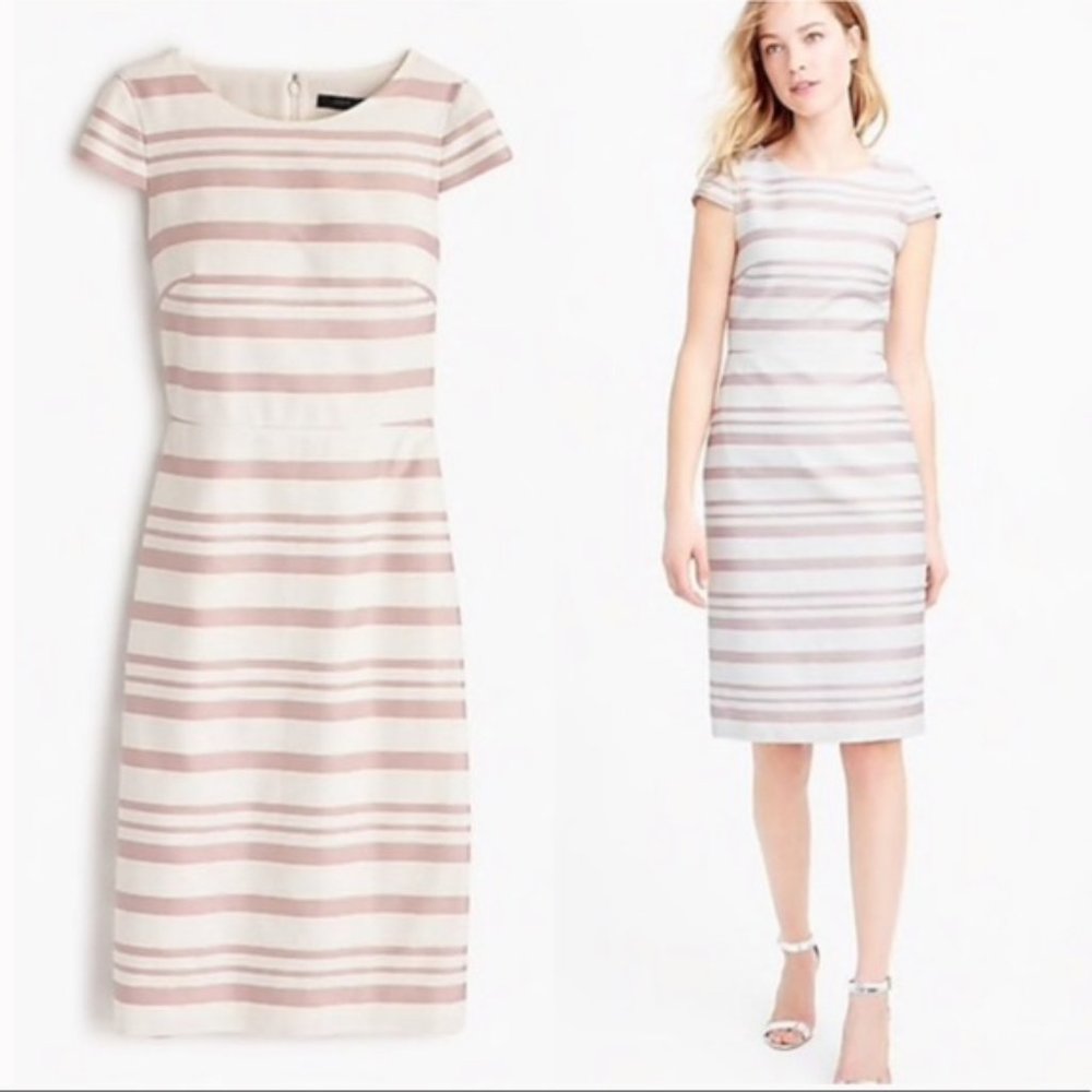 J.Crew Striped Suiting dress